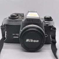 Фотоапарат Nikon FG-20 с обектив Nikkor 50mm f/1.8, снимка 2 - Фотоапарати - 43104294