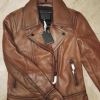 Дамско кожено яке Massimo Dutti 1, снимка 1 - Якета - 27536437