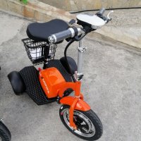 Електрически триколки с предно предаване А2 500W/48V/12Ah ORANGE, снимка 2 - Мотоциклети и мототехника - 39300808