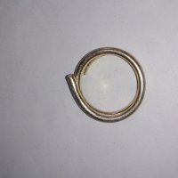 Златист пръстен тип халка - 12422, снимка 1 - Пръстени - 28983895