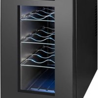 Охладител за вино MEDION MD 37430, 8 бутилки, Черен, снимка 4 - Хладилници - 32829622