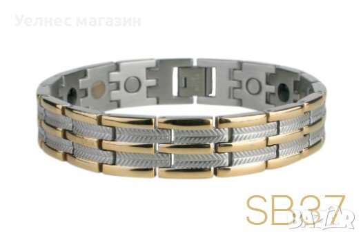 Мъжка гривна с магнити, германий и турмалин , снимка 1