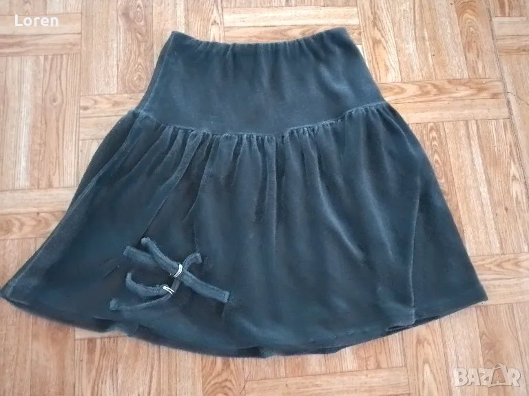 Детска пола тъмно сив цвят, снимка 1