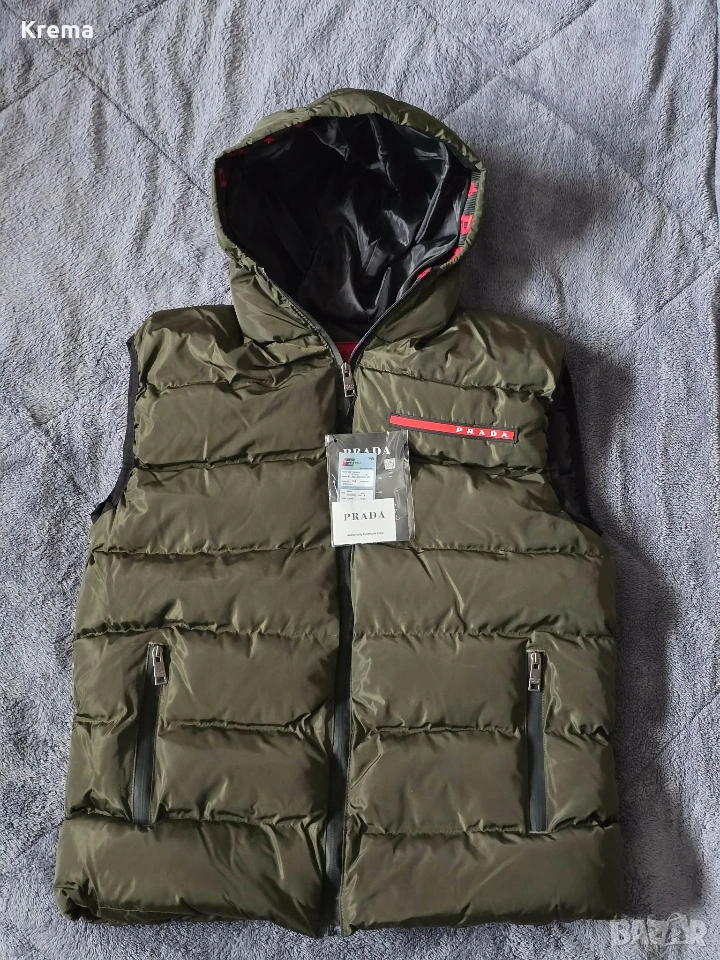 Мъжки елек с качулка-нов, снимка 1