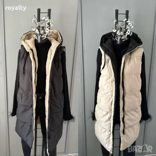 Пролетен двулицев елек със силиконова вата , снимка 1