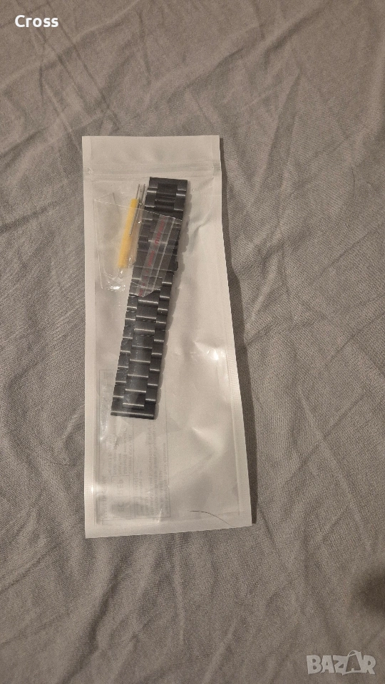 Нова метална верижка за часовник 22 мм, снимка 1