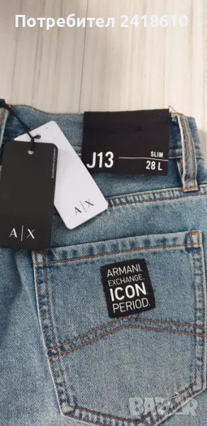 Armani Exchange A/X ICON Period Slim Fit Mens Size 28/34 НОВО! ОРИГИНАЛ! Мъжки Дънки!, снимка 1