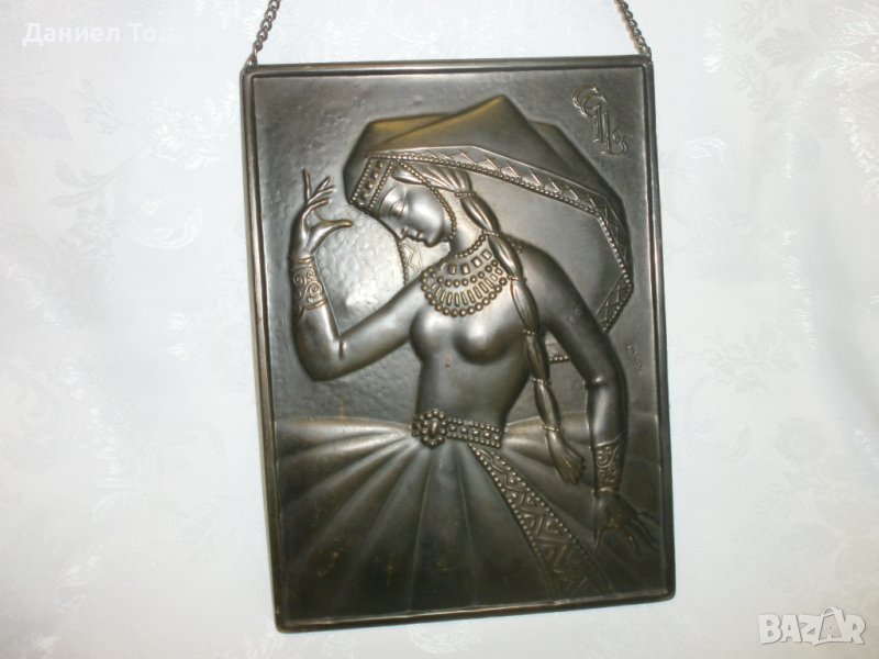 Стара Руска Медна Декоративна Картина , Медно Пано - № 1, снимка 1