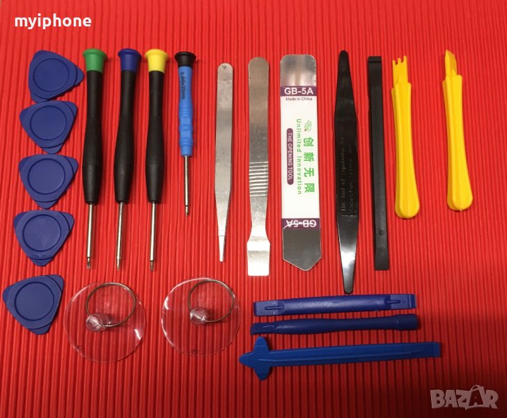 Инструменти 21 броя за iPhone и други модели gsm и таблети, снимка 1