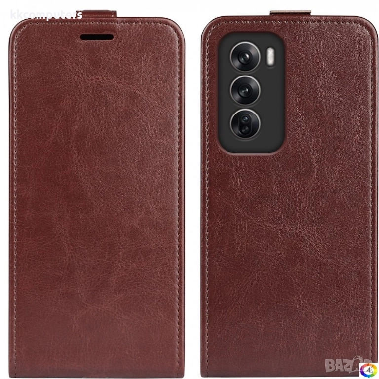 Oppo Reno12 Pro Flip2 Кожен Калъф и Скрийн Протектор, 23,90 лв, снимка 1