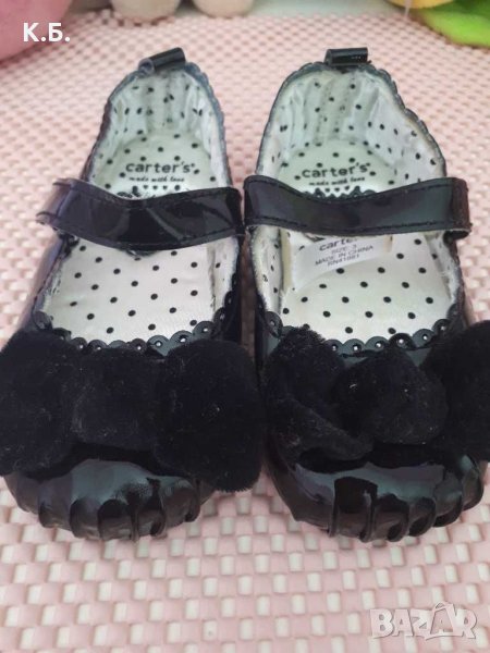 Черни лачени буйки  ,,Carter's" р-р19, снимка 1