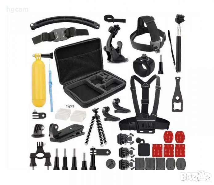 Промопакет 19 аксесоар за екшън камери GoPRO и аналози, снимка 1