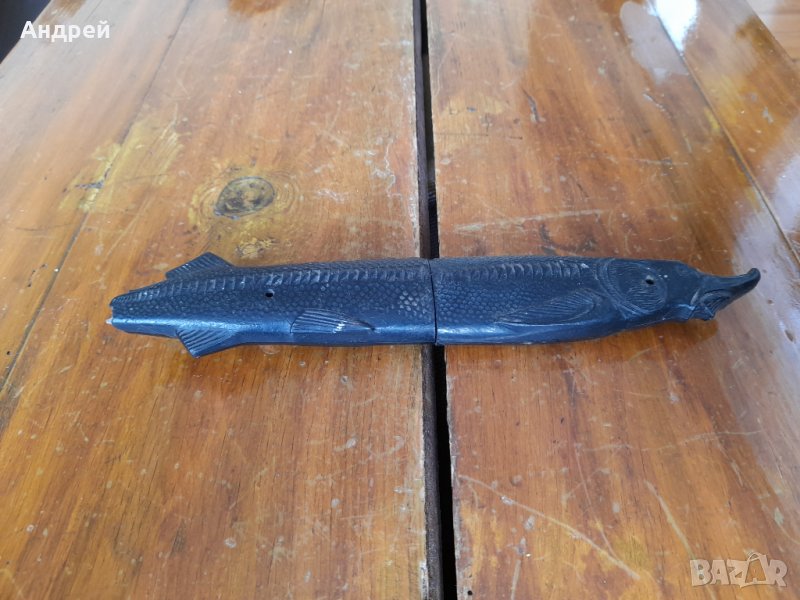 Стари нож и вилица Рибка, снимка 1