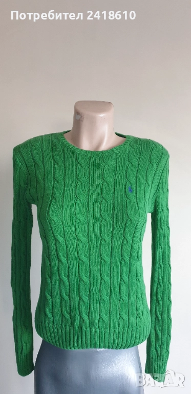 POLO Ralph Lauren Cable Pima Cotton Size M НОВО! ОРИГИНАЛ! Дамски Пуловер!, снимка 1