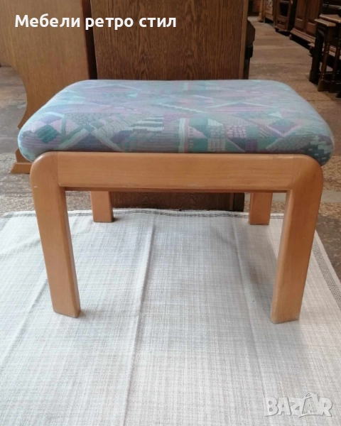 Дървена табуретка - стълба е многофункционална мебел която съчетава стол и стълба в едно. , снимка 1