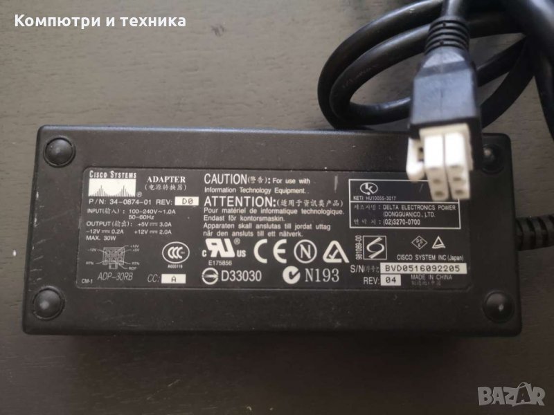 Адаптер Cisco 12V 2A, снимка 1