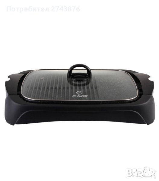 ЕЛЕКТРИЧЕСКИ ТЕПАНЯКИ ГРИЛ С КАПАК ЕЛЕКОМ ЕК-13G С МРАМОРНО ПОКРИТИЕ, снимка 1