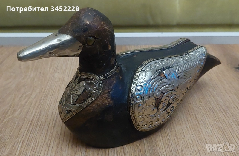 дърворезба винтидж обков месинг за ценители , снимка 1