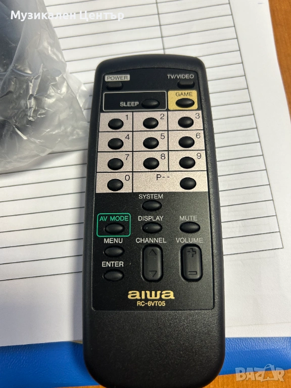 Remote control Aiwa -6VT05, снимка 1