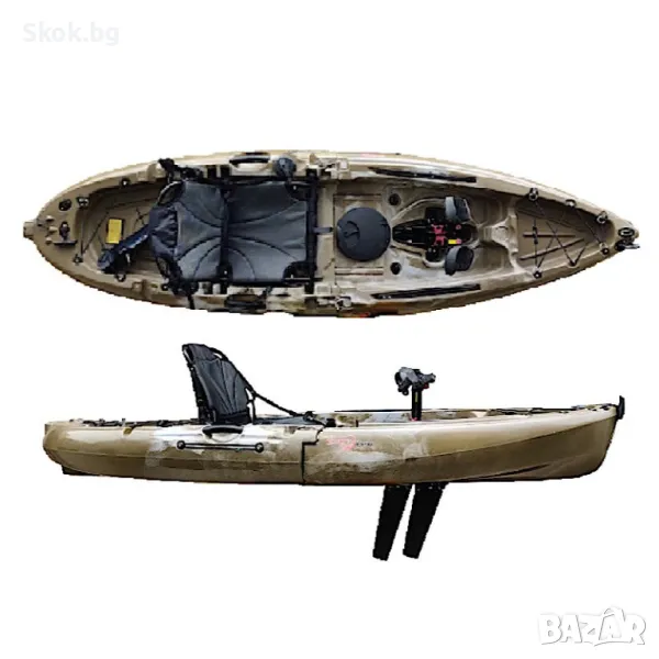 Каяк SCORPIO DUO PEDAL FLAP MODULAR - 2.76 метра - Едноместен – Sit-on-top, снимка 1