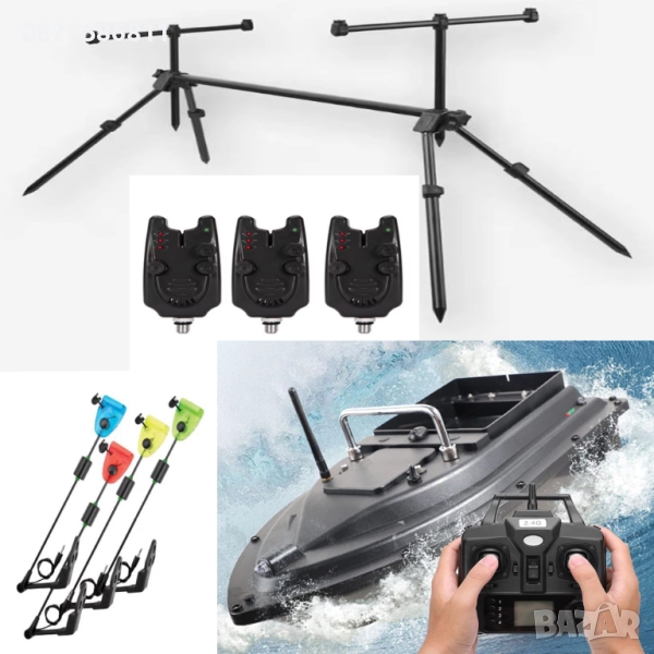 НОВА ЛОДКА ЗА ЗАХРАНКА С GPS.РИБАРСКИ И РИБОЛОВНИ ЛОДКИ. СТОЙКА СИГНАЛИЗАТОРИ ОБТЕГАЧИ ЗА РИБОЛОВ + , снимка 1