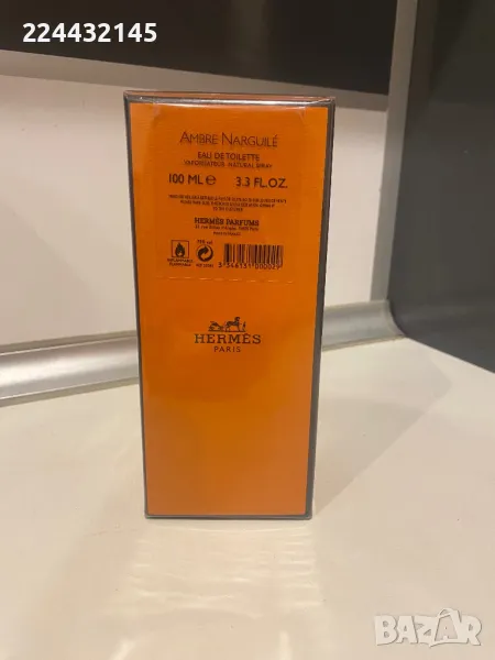 Hermes Ambre Narguile 100 EDT barcod , снимка 1