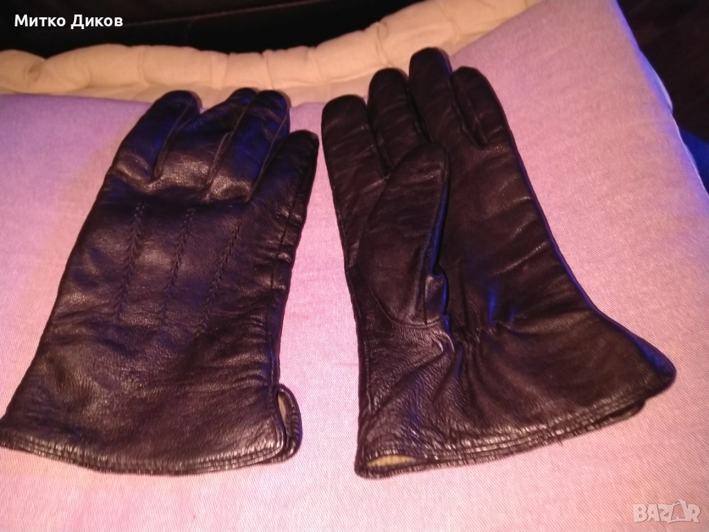 Зимни ръкавици на Ловеч естествена кожа нови №9, снимка 1