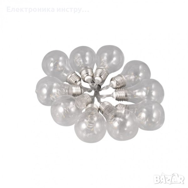 Соларни крушки 10 броя с топла светлина, снимка 1