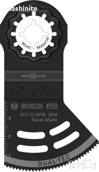 Нож 2в1 PRO AYZ 53 BPB за многофункционален инструмент, 53 x 40 mm за дърво и метал Bosch, снимка 1