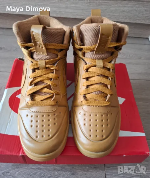 Nike Сникърси Court Borough Mid 2 Boot Кафяв , снимка 1