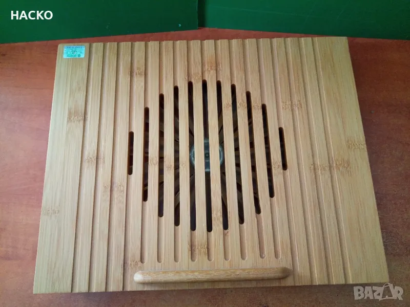 Бамбуков Охладител Тип Масичка С Вентилатор за Охлаждане Размери 25/28 см., снимка 1