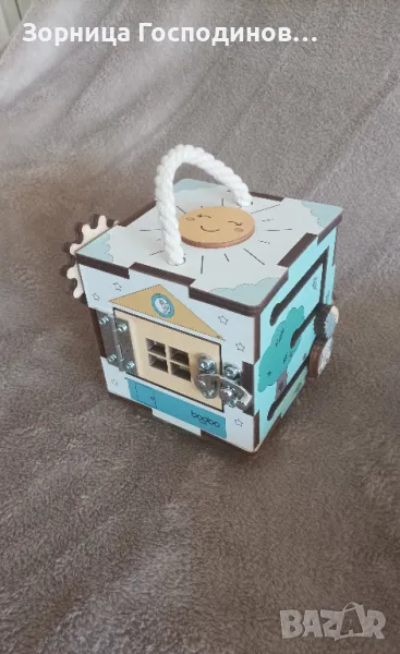 Продавам занимателно кубче за бебета Busy Cube Mini, Boobo Toys, снимка 1