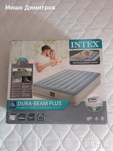 Чисто нов надуваем матрак Intex!, снимка 1