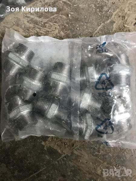 Нипели водопроводни части3/4 и1 цол, снимка 1