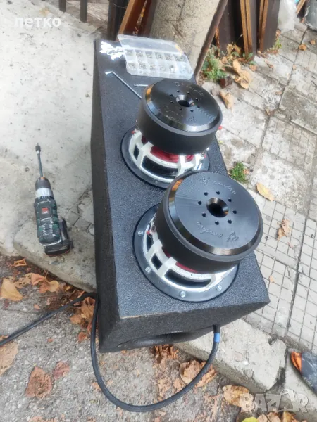 Кутия за 2 броя 8 инчови баса subwoofer , снимка 1