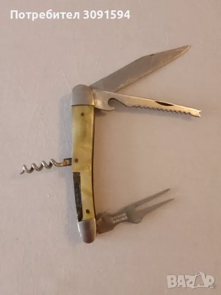  Буковец ,Старо седефено колекционерско туристическо ножче, снимка 1