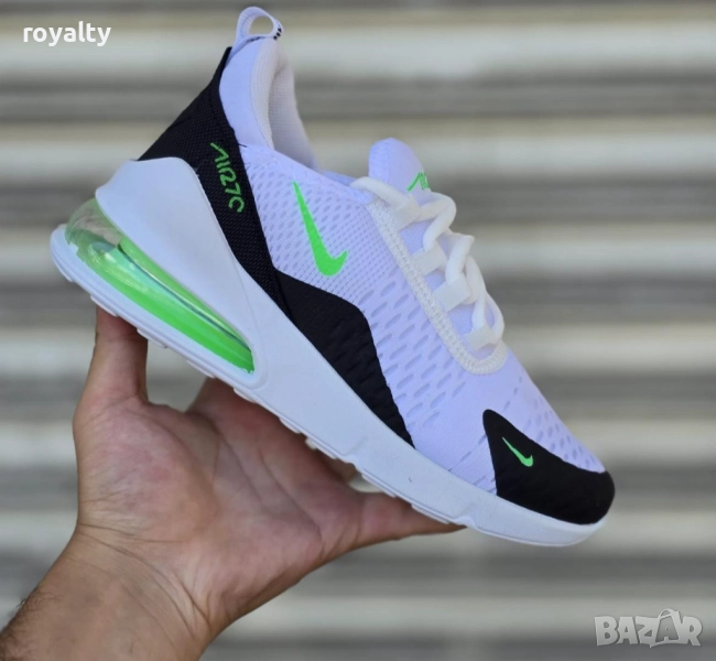 Маратонки Max 270 New Бяло Черно Зелено, снимка 1