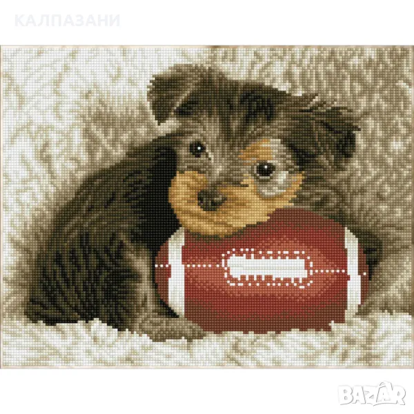Diamond Dotz Диамантен гоблен Footy Pup 18207 диаманта DQ8017, снимка 1