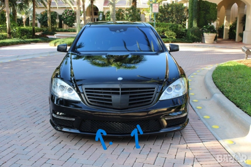 Средна решетка за Mercedes S класа W221 06-13г. AMG, снимка 1
