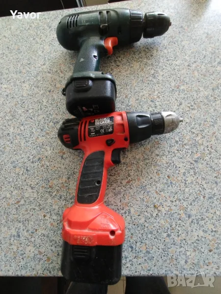 2 винтоверта Black&Decker работещи, за части, снимка 1