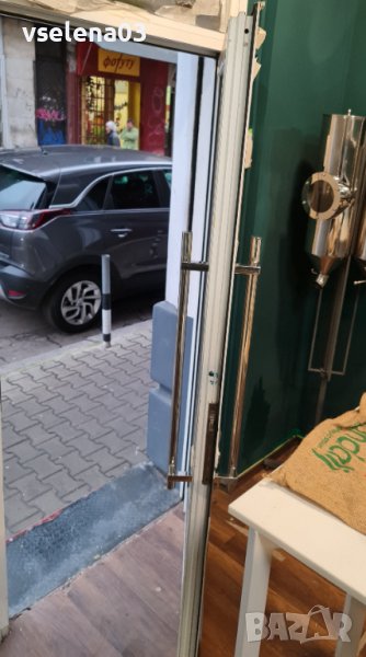 Дръжка за стъклена врата от неръждаема стомана, снимка 1