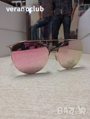 Розово Златни слънчеви очила Авиаторски, снимка 1