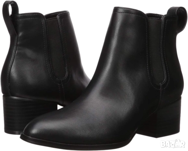 Дамски Кожени Боти The Drop Paula Classic Chelsea Boot - Стилни с Ток 5 см, Размер 40 Обувки!, снимка 1