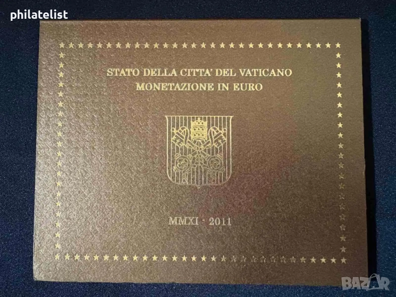 Ватикана 2011 г. - комплектен сет от 1 цент до 2 евро BU, снимка 1