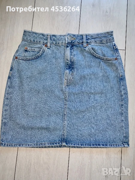  Дънкова пола, нова S-M, снимка 1