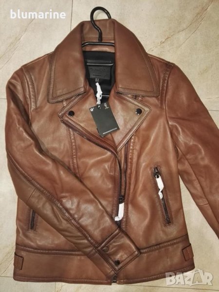 Дамско кожено яке Massimo Dutti 1, снимка 1