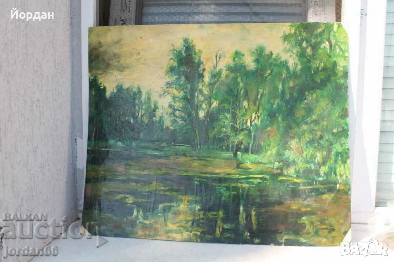 Картина масло върху картон, снимка 1