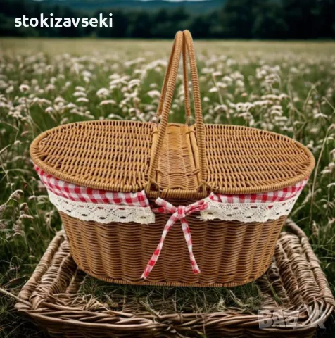 Класическа кошница за пикник, снимка 1