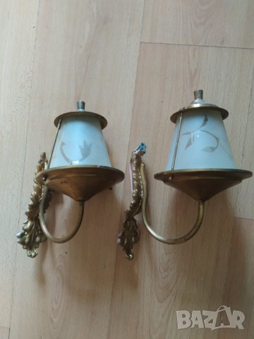 два ретро аплика за стена-комплект, снимка 1 - Лампи за стена - 39727761