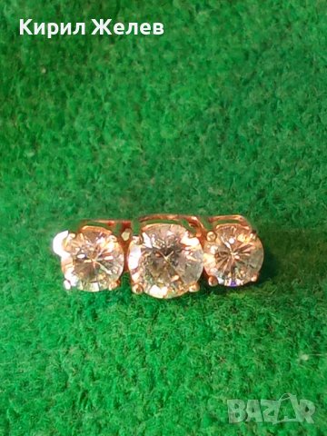 ПРЕКРАСНА СКЪПОЦЕННА СРЕБЪРНА АНГЛИЙСКА ОБЕЦА СРЕБРО 925 с БЛЕСТЯЩИ ФАСЕТИРАНИ ЦИРКОНИ 26514